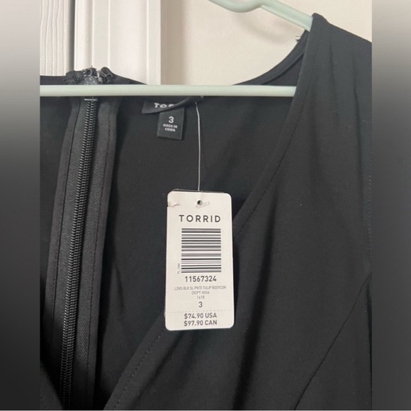 Torrid - Mini Studio Luxe Ponte Bodycon Dress - Size 3 - Picture 8 of 8